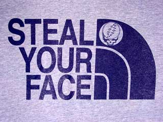 steal your face north face t shirt